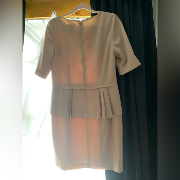 Classy beaded beige {Royal Collection} Eliza J dress - Picture 14 of 16